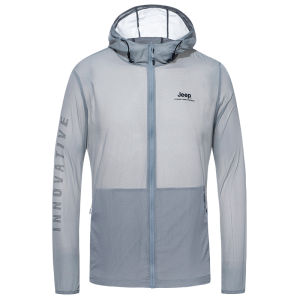Jeep | Jeep Mens Outdoor Lightweight Breathable Sun Protection Water Resistant Jacket Summer Cycling Special Outerwear Polyester Fiber Skin Clothes