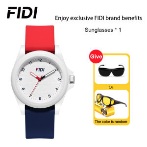 FIDI Childrens Watch Plastic Case Strap Drop Resistant and Waterproof Style with Various Colors