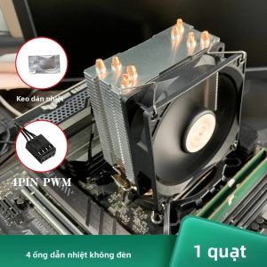 Quạt Tản Nhiệt Tháp RGB X99 CPU Bộ Làm Mát CPU Tương Thích LGA 2011 V3 4PIN Tương Thích Với Intel LGA 1200 1150 AMD AM4 AM5 - 4 Ống Dẫn Nhiệt