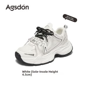 Agsdon | Platform Daddy Shoes Female Breathable Mesh Casual Sneakers