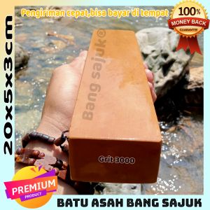 Batu asah grit 3000 ukuran 20x5x3cm warna orange