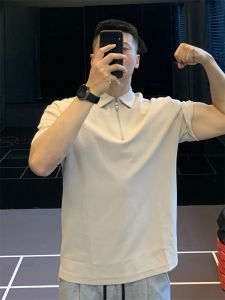 Irontrap เสื้อโปโลผู้ชายครึ่งซิปใหม่หลวม Fit Breathable Cotton Blend เสื้อยืดแขนสั้นสําหรับฟิตเนสและกีฬา