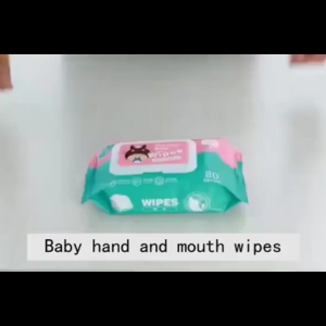 【Fast Delivery】10pack Organic Baby Wipes 80PCS/Pack tissue 99% Water Hypoallergenic Non-Alcohol-wipes Soft and Safe for Sensitive Skin