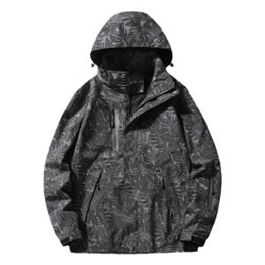 ROMON | Lomond Mens Outdoor Spring Autumn Short Hooded Windproof Jacket Casual Travel Camouflage Coat Fashionable Urban Style Zipper Closure