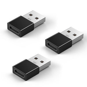 3PCS USB To Type C Adapter USB-A male to Type-C female adapter suitable for Macbook Samsung S20 USB C OTG connector
