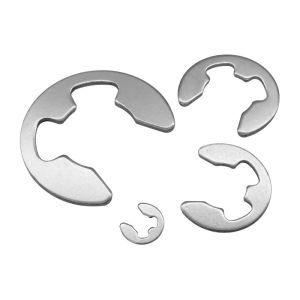 Peng Lian 304 Stainless Steel Snap Ring M1.2-M16 Buckle E-Shaped Jump Ring E-Type Ring Smooth and Clean Gb896