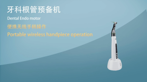 NICEDEN Dental Wireless Endo Moto 16:1 Reduction Contra Angle 360 Degree Rotation Endodontic 9 Working Modes with LED Light Root Canal Treatment Machine
