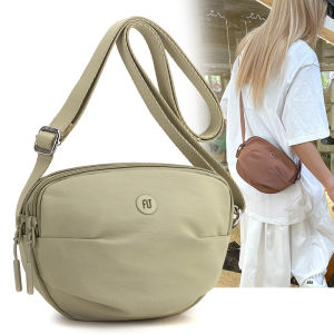 Ultra-Light Waterproof Canvas Crossbody Bag for Women Large Capacity Layered Design Casual Portable Multi-Color New Style