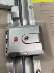 Luggage Code Lock TSA Safe Skies Customs Code Lock Luggage and Suitcase Aluminum Frame Lock Square Torch Lock