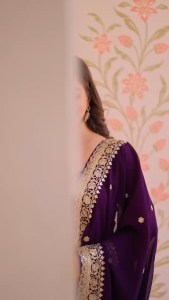 [PRE-ORDER] Ready Made Faux Blooming Georgette with Zari & Sequins Embroidered Suit (10-15days delivery)