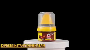BIKI Leather Shoe Polish With Sponge Brush For Black And Colorless Shoes - Portable And Easy Application For On-The-Go Care