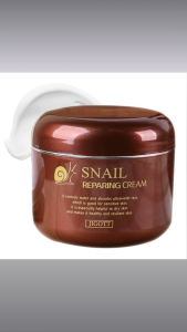 Jigott Snail Repairing Facial Cream 100ml – Snail Secretion Filtrate Skin Regeneration Deep Moisturizing Soothing Care for Damaged & Sensitive Skin