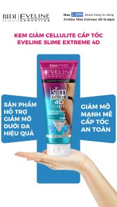 Kem Tan Mỡ Cấp Tốc Mạnh Mẽ Eveline Slim Extreme 4D Giảm Mỡ Bụng Đùi Hông Mông Giảm Rạn Sần Da Giúp Body Săn Chắc An Toàn Hiệu Quả