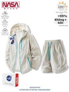 NASA WTAPS | Bộ Áo Hoodie Mỏng Chống UV Cho Mùa Hè