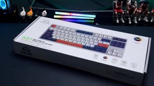 Bàn Phím Cơ Cao Cấp Không Dây Freewolf K87 Có Hot-Swap Nhiều Chế Độ Led Cực Đẹp Red Switch Dùng Được Cho Cả Windows/ MAC OS