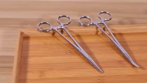 COD+Local+ReadyStock  Metar 12.5 to 24cm Hemostatic Forceps Fishing Tackle Epilation Tools Fishing Locking Pliers Cleaning Pliers Stainless Steel Veterinary Surgical s Fishing  Forceps Curved Tip Straight Tip Clamps