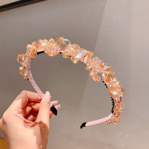 เครื่องประดับผมสไตล์เกาหลีระดับไฮเอนด์แบบเรโทรประดับเพชรเทียมระยิบระยับสำหรับฤดูร้อน คลิปหนีบผมสุดเก๋ไก๋