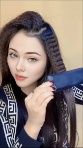 Fluffy Hair Crimping Iron Big Teeth Corrugated Iron Volumizing Hair Crimper Wide Plates Fast Heat Curling Iron Wave Styling Tool