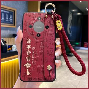 เคสโทรศัพท์ซิลิโคนป้องกันแบบครอบคลุมเต็มรูปแบบสำหรับ Huawei Honor X70 pro X60 X50 X40 X20 X30 GT สายรัดข้อมือสำหรับทั้งชายและหญิง
