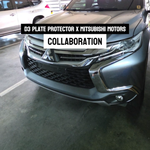 Mitsubishi Montero Plate Protector D3 Premium Quality (PAIR) Made In Taiwan