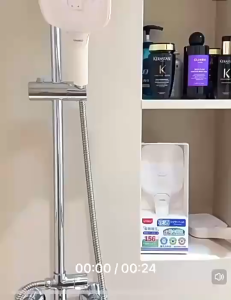 Milky White Handheld Shower Head Minimalist - Sleek design - Adjustable spray - Easy grip - Water-saving - Modern bathroom fit