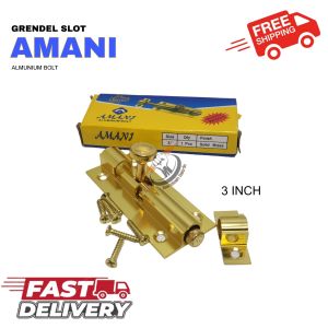Selot pintu Rumah selot jendela 3 inch warna kuning emasGerendel Pintu Gerendel jendela high Quality