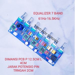 Equalizer 7 Band / EQ 7 Band / Ekualiser 7B Band / Equaliser 7 Band