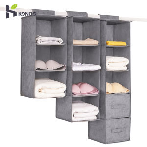 Konco túi lưu trữ treo đồ giá lưu trữ treo nhiều lớp có thể gập lại được không vải dệt có thể giặt Túi treo đựng đồ lót ký túc xá