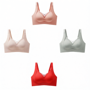 Seamless Latex Sport Bra for Anti Sagging Side Gathering and Chest Support