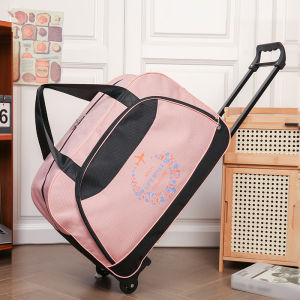 Short Trip Folding Carry-On Bag with Wheels Large Capacity Waterproof Travel Bag Luggage Bag for Outings And Business Trips