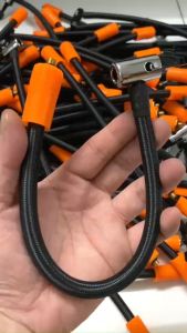 Ống bơm đầu BÚA Vòi bơm hơi bánh xe hơi / xe máy ( mã CV 30cm ) Chân 6 ly - dây đầu chân Cam