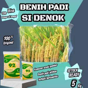 benih padi Si Denok Original kemasan 5kg Biji Padi Pilihan Terbaik Berkualitas