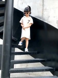 💖Ready Stock💖Kids Girls Cotton Dress/Hoodies Long Tee (H179/H185)女童休闲连帽裙