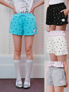 Dots Drawstring Casual Shorts Cute Loose Slimming