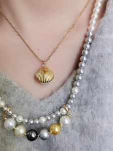 RUKL Baroque Design Pearl Sweater Chain Necklace Womens Luxury Light New 2025 Fashion Jewelry Accessory Mixed Material Snake Chain