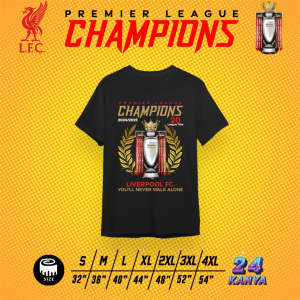 เสื้อยืด Champions trophy 24/25 เสื้อขาว ดำ ผ้า cotton 100%
