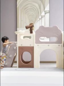 Kid Indoor Slide And Swing Kid Slide For Kids Indoor Playground Indoor Playground Gym Kids Slide Heighten and Lengthen Foldable 滑梯