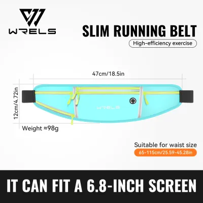 WRELS Sports Large Capacity Running and Cycling Waist Pack with Water Bottle Compartment and Reflective Safety #YB1011