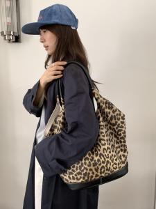 Obesity Homemade Bags Womens Large Capacity Totes 2024 New Shoulder Bag Fancy Casual Leopard Print Handbag