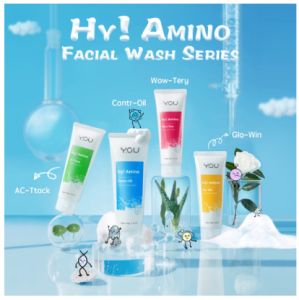 YOU Hy! Amino Facial Wash Oil Control Sabun Cuci Muka YOU Hydrating Brightening Anti-Acne Acneplus Spot