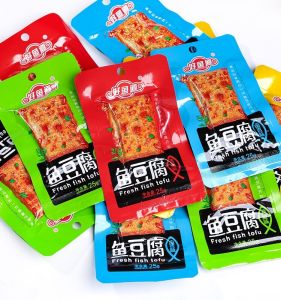 Good Fish Road Fish Tofu Instant Tender Dried Soybean Curd Spicy Barbecue Flavor Office and Dormitory Satisfy the Appetite Casual Snack Snack