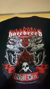 Kaos Band Hatebreed Wolf Den Bootleg Baju Musik Hardcore