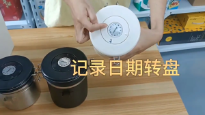 Coffee Beans Sealed Cans Stainless steel dried fruits and grains storage cans with spoons and exhaust valves fresh