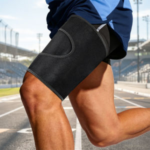 1Pcs Thigh Brace Support Hamstring Wrap Compression Sleeves for Men Women Basketball Football Cycling Running Sports Fitness