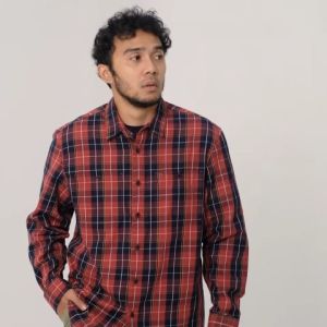 MGee Kemeja Pria Lengan Panjang Outdoor M Gee Camper C036 Red