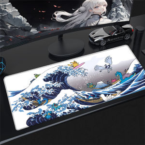Bandai | P-Pokemon Lugia Large Extended Gaming Mouse Pad Non Slip Rubber Base Stitched Edges for PC Gamer Office Computer