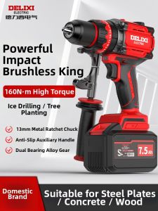 DELIXI Electric | Cordless Lithium Impact Drill 13mm