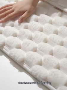 พรมห้องน้ำ ขนนุ่ม สัมผัสที่นุ่มสบาย กันลื่น แห้งไว และพรมหนา พรมเช็ดเท้า พรมแต่งห้อง ขนาด 40*60cm (จัดส่งจากกรุงเทพฯ) พรม พรม เสื่อ และพรมหนา