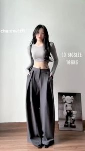 Quần Ống Siêu Rộng Ly Chéo Ulzzang Có Bigsize 105kg Vải tuyết mưa cao cấp Chun Sau Lưng sang chảnh kiêu sa