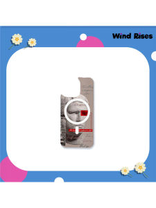 Wind Rises Magnetic Attraction Neutral Series 17 iPhone Case Customizable Simple Design Compatible with Apple 16Promax 15 14